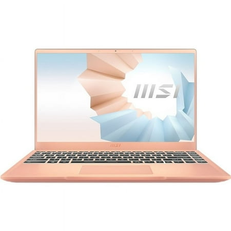 MSI Modern 14" FHD Laptop, Intel Core i3-1115G4, 8GB RAM, 512GB SSD, Windows 10, Beige Mousse, B11MO-609