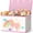Pink & White, variant on Homyfort Toy Box Chest Storage Organizer for Boys Girls - Large Kids Collapsible Toy Bins Container with Lids and Handles for Bedroom ,Playroom,Nursery,Clothes,Stuffed animals ( Black)