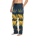 thumbnail image 5 of Halloween Cartoon Design Mens Cotton Pajama Pant Sleep and Lounge Bottons with Pockets, 5 of 7