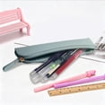 thumbnail image 6 of Qholemyo Large Capacity Slim Faux Leather Pencil Case Pouches Zipper Pouch Bags Portable Organizer ForOffice Toiletry Bags, 6 of 6