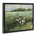 thumbnail image 4 of Stupell Industries Field Day Sheep Landscape & Nature Painting Black Floater Framed Canvas Art Print Wall Art, 31 x 25, 4 of 10
