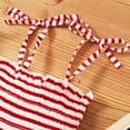 thumbnail image 4 of Kiapeise 4th of July Baby Girl Romper American Flag Halter Backless Jumpsuit, 4 of 6