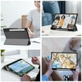 thumbnail image 5 of Fintie Slim Case for Samsung Galaxy Tab S10 Lite/ S10 FE/ S9 FE 5G 10.9 Inch/Tab S9 11 Inch with S Pen Holder, Ultra Thin Lightweight Tri-Fold Stand Cover with Auto Wake/Sleep, Gray, 5 of 8