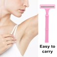 thumbnail image 3 of 1 Set Painless Armpit Hair Razor Shaver Ergonomic Handle Comfortable Grip with 2 Blades Shaving Razor Beauty Tools, 3 of 8