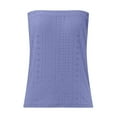 thumbnail image 4 of QIJUNTUO Women's Bandeau Tube Top With Elasticized Waist For Beach & Pool Parties Purple, 4 of 5
