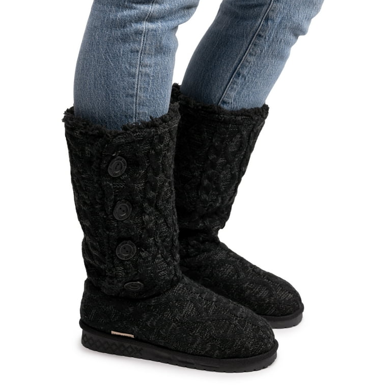 Muk Luks Women s Lilyana Marl Cable Knit Knee High Boots Sizes 6 11 Walmart