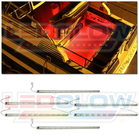 LEDGlow 6pc Red LED Boat Deck & Cabin Lighting