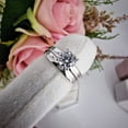 thumbnail image 3 of Bluebell Jewels Round Cut CZ Bridal Ring Set 925 Sterling Silver Engagement & Wedding Band Set for Women, 3 of 5