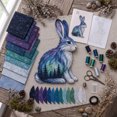 thumbnail image 2 of Wildlife DIY Patchwork Kit, Animal Fabric Sewing Craft Set, Beginner Friendly Quilt Wall Hanging Art Project, Cozy Home Decor Gift, 2 of 7