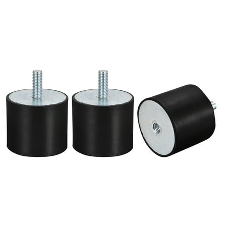 

Uxcell Rubber Mounts M10 Male/Female Vibration Isolator Shock Absorber D60mmxH50mm 3 Pack