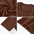 thumbnail image 5 of ZQUUVOU Women's Plus Size Bodycon Dress Jumpsuit Tummy Control Shorts Romper Solid Sleeveless Shapewear Casual Sporty Dress Coffee, 5 of 5