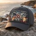 thumbnail image 3 of 911 Patriot Tribute Baseball Cap, We Will Never Forget 3D Graphic Print Hat, Unisex Adjustable Adult Baseball Hat for Remembrance Ceremonies & Everyday Casual Wear, 3 of 5
