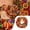 Autumn Pumpkin, variant on DIY Pearl Diamond Art Painting Light Up Wreath Kit, Special-Shaped Pearl Bead Gem LED String Lights Hanging Ornaments for Adults, Home Front Door Wall Pendant Decor, Jeweled Christmas Tree