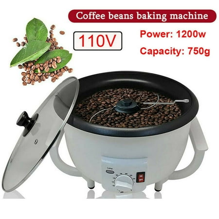110V 750g 1200W Electric Home Office Coffee Roaster Household Coffee Bean Roasting Baking