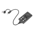 thumbnail image 1 of Usb USB Sound Card External Stereo Sound Card with Volume Control USB to 3.5mm Jack Sound Adapter for PC Laptop Desktop Headset, 1 of 7