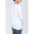 thumbnail image 3 of T-Shirt à Manches Longues pour Femmes Blanc, 3 of 4