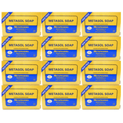 METASOL Medicated Soap Scabies Eczema Skin Rash Acne Jabon Medicado (Pack of 12)