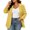 Yellow, variant on Qiopertar Plus Size Blazers for Women Open Front Casual Work Blazer Notch Lapel Long Sleeve Loose Oversized Suit Jacket with Pockets, Black 3XL