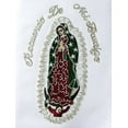 thumbnail image 2 of Altotux Satin Embroidered Christening Baptism Stole Scarf Sash Lady of Guadalupe (S-XL, With Words), 2 of 2
