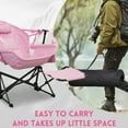 thumbnail image 6 of Autlaycil Camping Chairs, Oversized Hammock Chairs, Folding Rocking Chairs, Adjustable Back Swing Chairs, Cup Holder, Outdoor Beach Lawn, Pink, 6 of 6