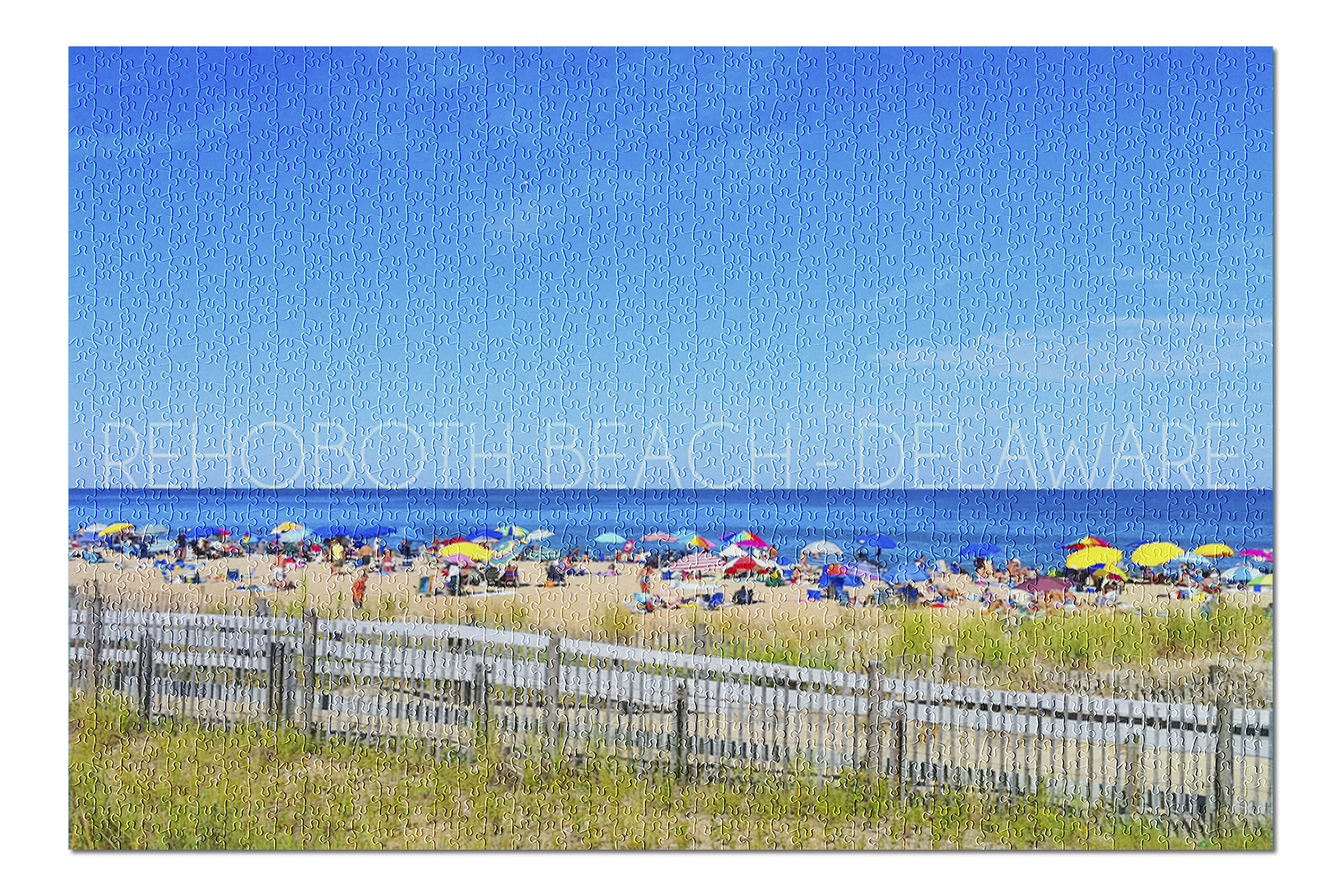 Rehoboth Beach, Delaware Beach and Umbrellas (20x30 Premium 1000