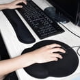 thumbnail image 5 of Ergonomic Mouse Pad - Gamer Mouse Pad with Gel Wrist Rest, Comfort Wrist Rest Gaming Mouse Pad for Computer and Laptop - Black, 5 of 5