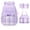 Purple, variant on Color Block Backpack for School Kids Cute Backpacks for Girls Elementary Lighweight Bookbag with Lunch Box Pencil Case 3 in 1