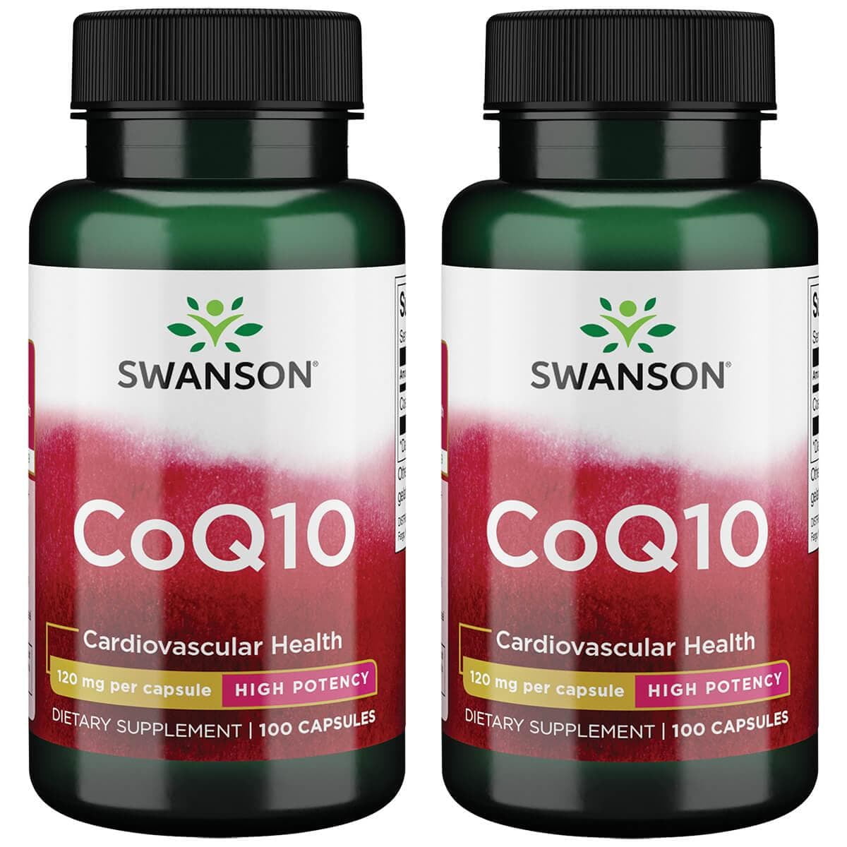 Swanson CoQ10 - Helps Promote Heart Health, Energy Support, Aids Overall Cardiovascular System Health - Helps Maintain Coenzyme Q10 Supplement - (100 Capsules, 120mg Each) - Walmart.com