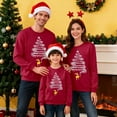 thumbnail image 2 of Fiaer Matching Family Merry Christmas Sweatshirts Funny Graphic Trendy Pullover Crew Neck Long Sleeve Loose Fit Casual Xmas Tops Women XL, 2 of 6