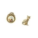 thumbnail image 5 of Marco de fotos redondo,Pequeño cuadro dorado vintage para la pared,Marco de fotos redondo decorativo de resina con ornamentos,Figura de escritorio,Estatua de gato en, 5 of 8