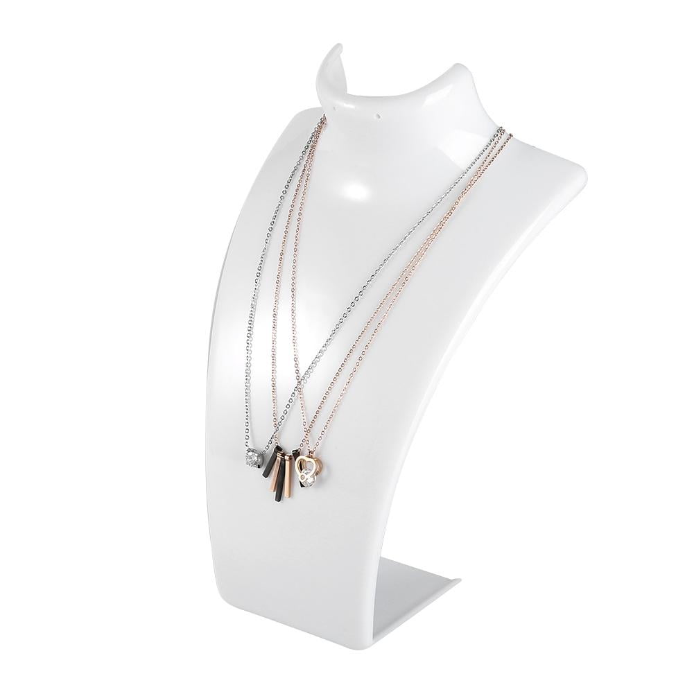 FAGINEY 3 Colors Necklace Earring Holder Mannequin Head Bust Stand