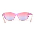 thumbnail image 4 of Girls Tie Dye Hippie Color Classic Cat Eye Sunglasses Pink Yellow Pink Blue, 4 of 4
