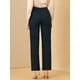 thumbnail image 3 of Pantalones Bootcut De Pierna Recta Con Bolsillos Allegra K Para Oficina Y Trabajo Mujer Azul negro XL, 3 of 5