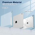 thumbnail image 2 of iPad 9th Generation Case 2021/iPad 8th Generation Case 2020 10.2 Inch with Pencil Holder, iPad 7th Gen 2019 Case with Clear Transparent Back, Auto Wake/Sleep Cover (Light Blue), 2 of 14