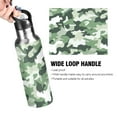 thumbnail image 4 of Yayeee 33oz Double Wall Stainless Steel Water Bottle with Flip Straw, Army Green Camouflage Pattern, 4 of 7