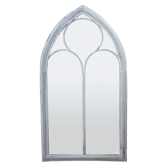 Church Window Mirror, Pointed Arch Mirror, Shabby Chic Paint Finish