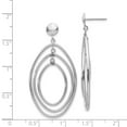 thumbnail image 3 of 14K White Gold Earring Drop & Dangle Women'S 43 mm 24, 3 of 3