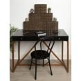 thumbnail image 4 of Kate and Laurel Ensemble de Tiroirs de Bureau en Bois d'Apothicaire, 9 Tiroirs, Brun Rustique, 4 of 5