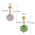 thumbnail image 3 of Starbeauty 1Pc Body Piercing Jewelry New Cheap Stainless Steel Flower Shape Navel Piercing Belly Button Rings Wholesale ZR, 3 of 5