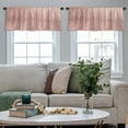 thumbnail image 3 of LALILO Kitchen Curtain Valance Rose Gold Sparkle Rod Pocket Window Curtain 52"x 18" Set of 2, 3 of 6