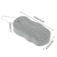 thumbnail image 4 of Unique Bargains Wave Pattern Bath Sponge Body Scrubber 1 Pc Gray, 4 of 6