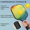thumbnail image 4 of Pickleball Paddles Set Of 1, Fiberglass Surface, Vibrant Rainbow Print, 1 Paddle, 2 Balls & Bag, 4 of 5