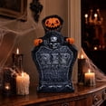 thumbnail image 5 of AuroraX Halloween Animated Tombstone Halloween Graveyard Decorations Sound Activated Battery Operated Spooky Light Up Outdoor Halloween Decorations Black, 5 of 7