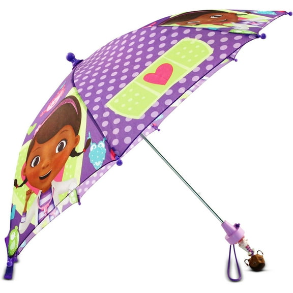 Disney Little Girls Doc McStuffins Umbrella with Character Handle, Age 2-7