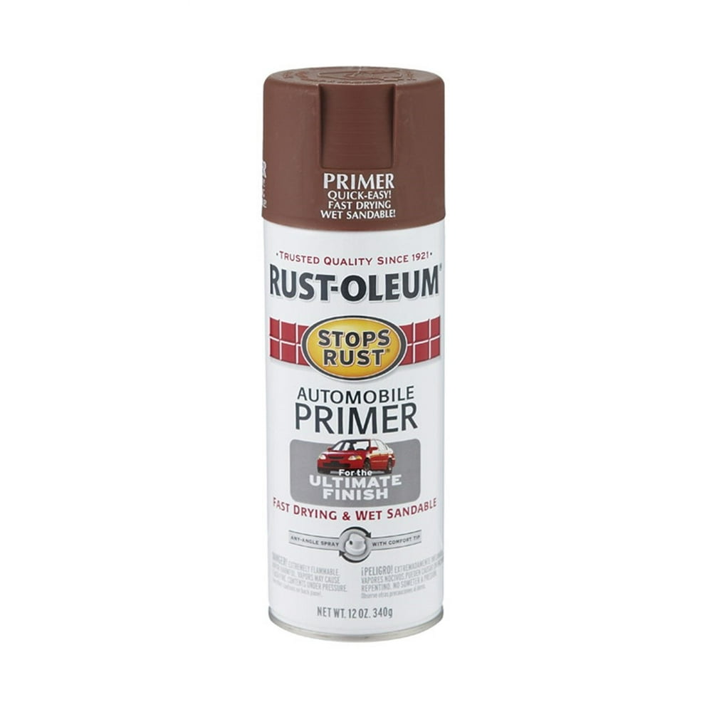 RustOleum Stops Rust Red Flat OilBased Alkyd Primer 12 oz. Walmart