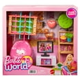 thumbnail image 3 of Barbie World Game Room Set with 19 Dollhouse Accessories Including Furniture, Foosball Table & Pets - Walmart Exclusive, 3 of 4