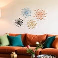 thumbnail image 4 of Metal Wall Sculptures Mid Century Starburst Sunburst Set of 4 Home Decor, 4 of 6