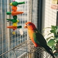 thumbnail image 6 of Large Bird Toys for African Grey, Macaws & Cockatoos – Natural Wood Chew Toys with Peppered Design – Durable Aviary Hanging Parrot Toys for Boredom Relief & Beak Health, 6 of 8