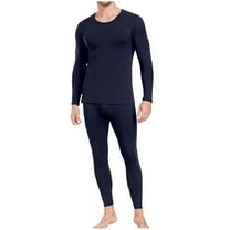 Dovford Thermal Underwear for Men Long Johns with Fleece Lined Base Layer Set for Cold Weather Top Bottom