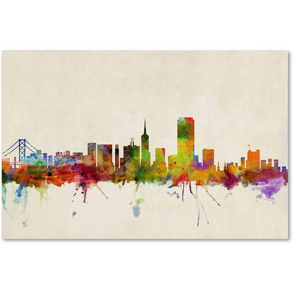 Trademark Fine Art "San Francisco, California" Canvas Art by Michael Tompsett